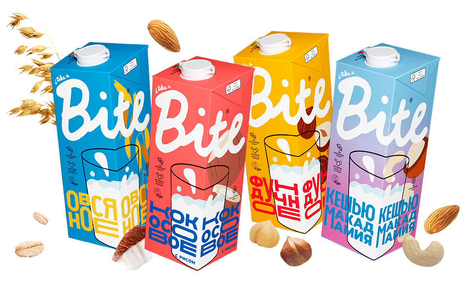 Попробуйте молоко Bite и&nbsp;Bite Barista, созданное из&nbsp;растительных компонентов по&nbsp;запатентованной технологии!
